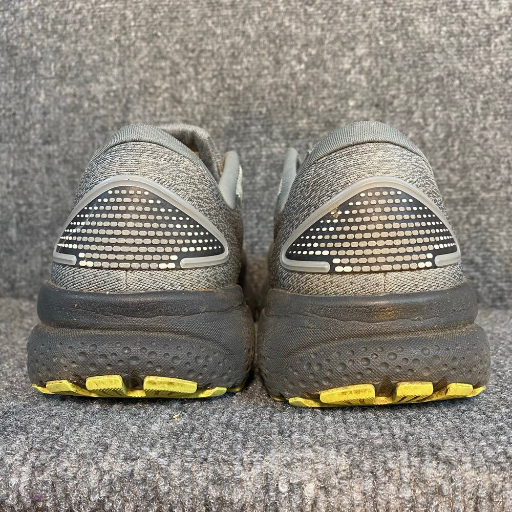 Brooks Ghost 16 Mens Size 10 Medium Gray Lime Athletic Running Shoes Trainers - Picture 6 of 8